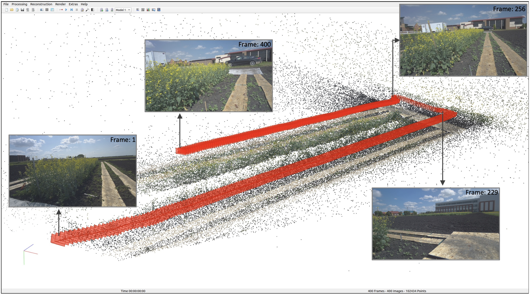 AgriChrono 3D reconstruction benchmark