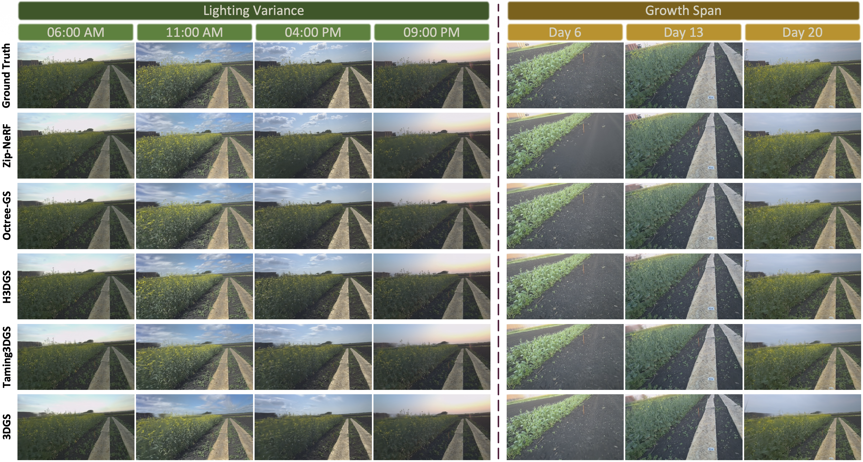 AgriChrono qualitative reconstruction results